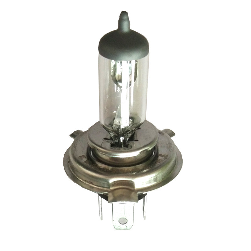鬼火摩托踏板车男装轻骑125前大灯泡卤素灯泡双爪H4/S2黄光35W