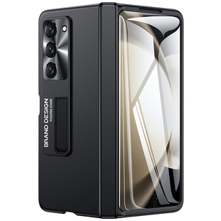 适用三星fold5手机壳折叠屏新款galaxy z Fold5保护套Zfold5壳膜一体W24中轴铰链全包防摔超薄支架外壳限量版