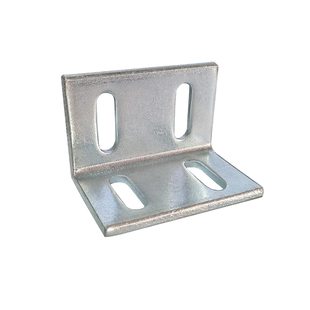 双排孔角码连接件加大加厚L型直角立柱三角铁焊接钢结构50+50*80