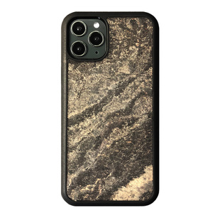 黑叶真石头手机壳适用于苹果17Promax真石纹16promax保护套15pro/14promax页岩石手机壳套轻薄柔韧全包防摔