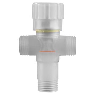 塑料透明角阀单双用出水热水器马桶进水管一进二出三通止水阀开关