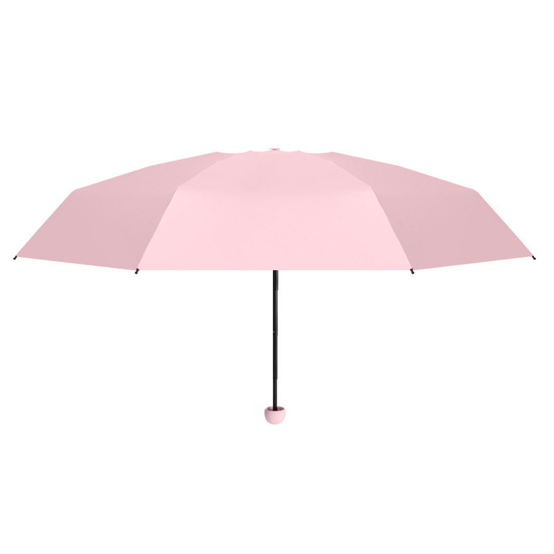 五折伞6骨口袋伞超轻小清新迷你晴雨伞两用6骨胶囊伞防晒遮太阳伞