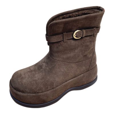 裕达2025冬季新款雪地靴女厚底潮