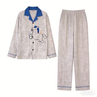 情侣2026马年新款绝美睡衣男女士春秋季可外穿家漂亮出门居服套装