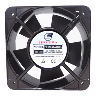 全新 机柜散热风扇220V JINYUDA FD15050A2HSL HBL 15CM轴流风机