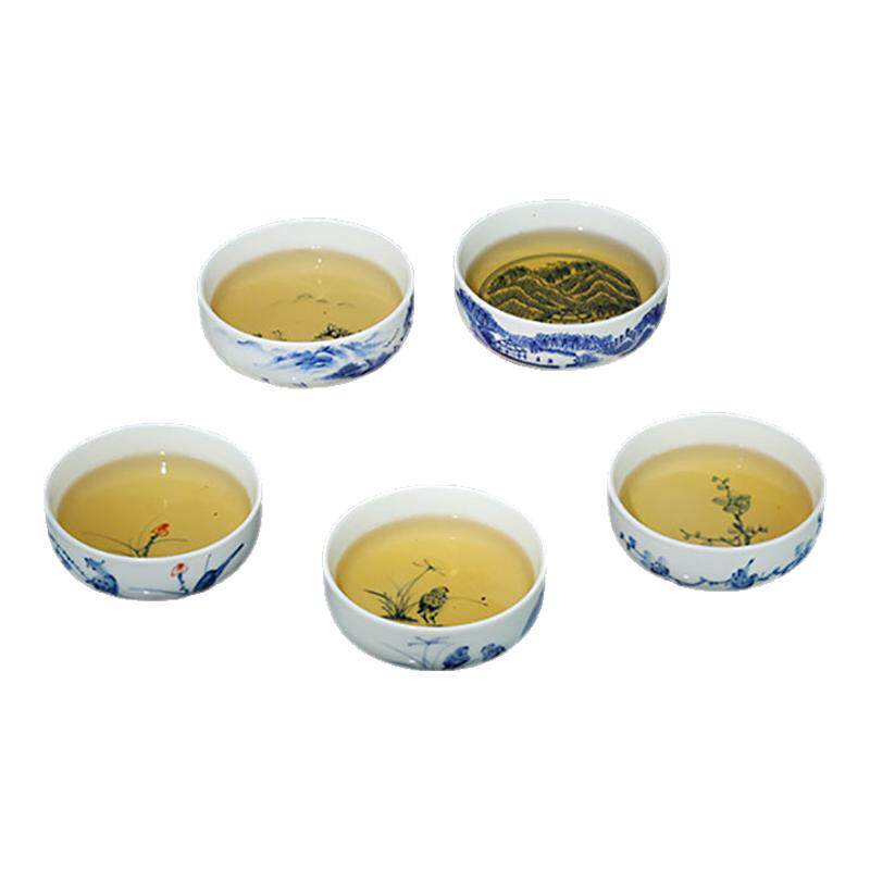 热卖青花茶杯贵和祥陶瓷复古青花