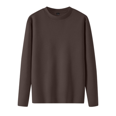 猫人冬季保暖加绒基础款打底衫2025抗菌科技内衣宽松百搭长袖T恤Y