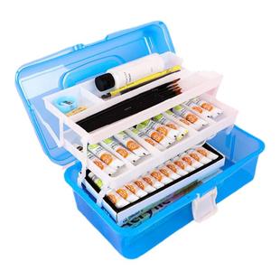 青竹丙烯颜料套装12色24色小盒装防水防晒不掉色儿童无毒染料油画纺织画画彩绘工具涂鸦绘画diy衣服石塑黏土