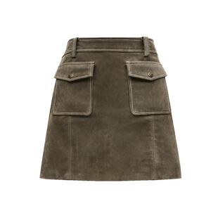 绫致ONLY2024冬季新款气质百搭修身显瘦皮裙短裙半身裙女时尚