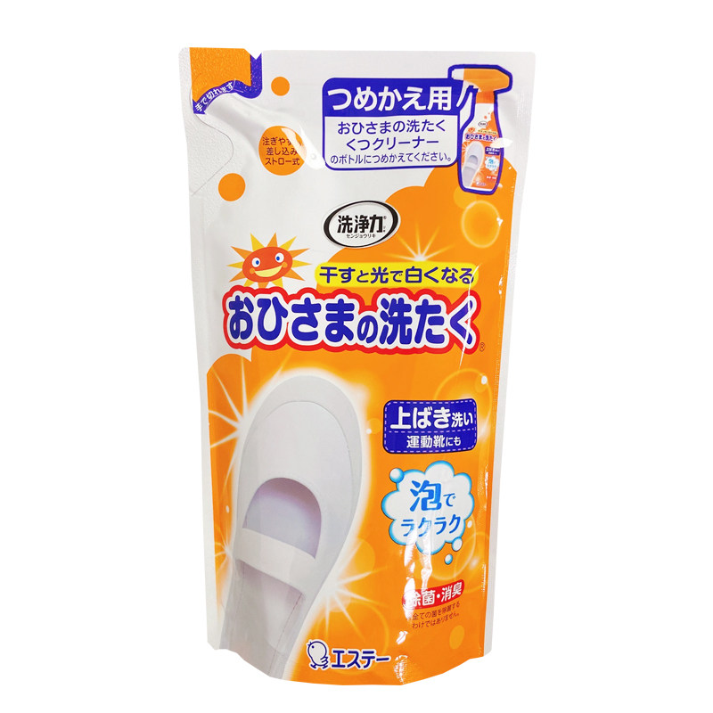 日本ST小鸡仔小白鞋清洁剂运动球鞋漂白液洗鞋去黄增白替换200ml