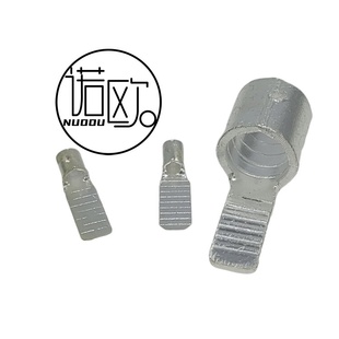 片型接线端子C45 DBN紫铜镀锡冷压裸端头片形接线耳铜鼻子线鼻