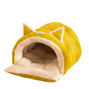 猫窝冬2025年新款加厚保暖封闭式猫咪安全窝躲避屋猫冬天睡袋狗窝