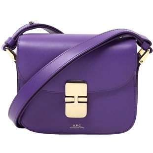 IT A.P.C.女款单肩包新品时尚通勤金属搭扣翻盖皮包斜挎包61515XK