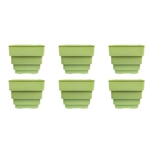 爱美多肉专用花盆创意小白方组合树脂加厚控根透气塑料植物种植盆