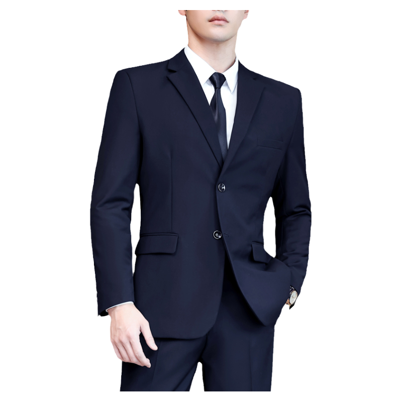 高端西服套装男士韩版修身外套新郎结婚礼服商务职业正装小西装男