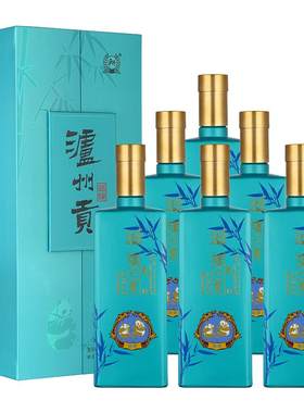 泸州贡翡绿52度500ml*6浓香白酒