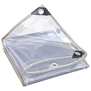 透明防雨布防水布户外阳台防晒加厚篷布挡风防雨帘遮雨布雨棚挡板