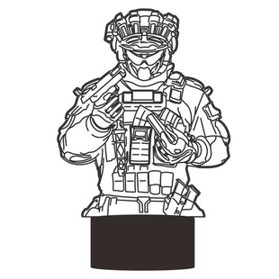 现货三角洲行动威龙麦晓雯赛伊德图标曼德尔砖手办周边模型小夜灯