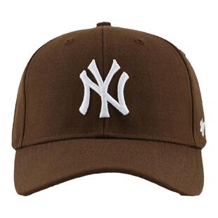47Band MVP 美式洋基队NY棒球帽男咖啡棕色MLB硬顶百搭LA帽子女