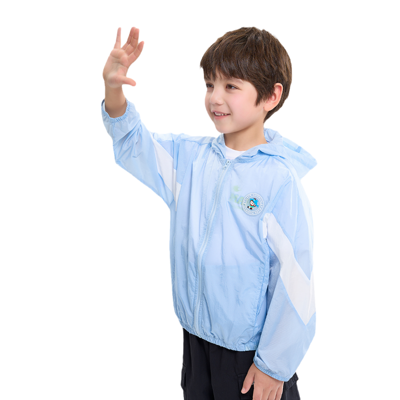 【特惠】马克华菲男童防晒衣连帽外套潮薄外套空调服中大童皮肤衣