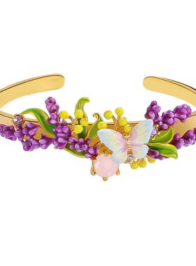 JuicyGrape蝴蝶薰衣草手镯