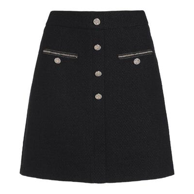 乔万尼小香风半身裙2026春针织毛呢气质感百搭流行高级感ET4D801