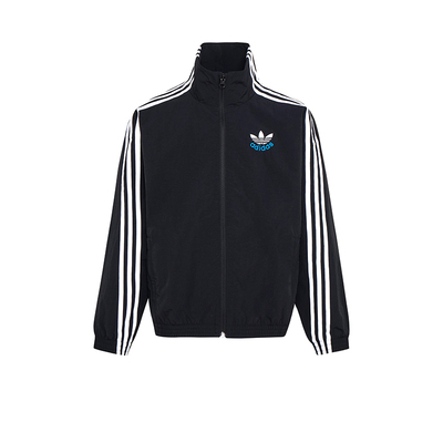 阿迪达斯春秋立领三叶草外套