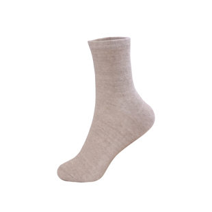 夏季新款薄款亚麻袜子男士纯亚麻商务女袜中筒高腰弹力防臭透气袜
