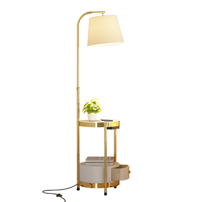 客厅卧室床头柜置物架轻奢落地灯