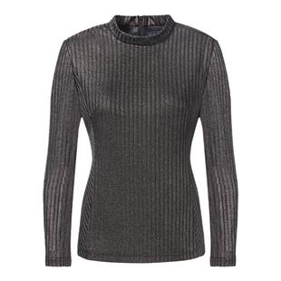 LIANGNUO靓诺咖色闪金高贵小衫LT22313A