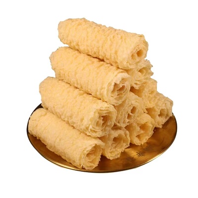 黄金响铃卷豆皮卷油炸腐竹皮脆铃卷豆腐皮火锅食材商用整箱批发