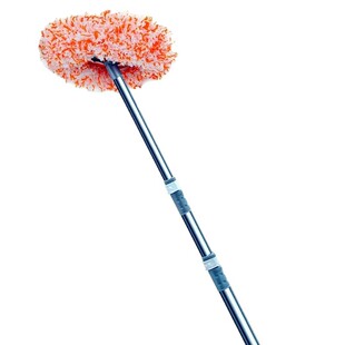 太阳花向日葵平板拖把懒人家用加长伸缩杆擦墙天花板高处清洁神器
