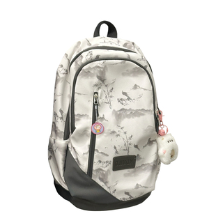 古风书包初中女生高颜值小众大容量双肩包女2024新款时尚小型背包