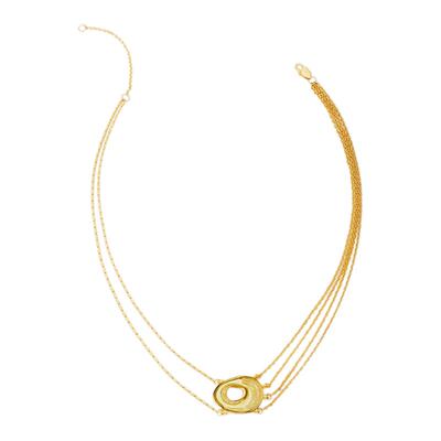 Chill Talent记忆听沙项链手工拉丝轻奢简约时尚百搭小众