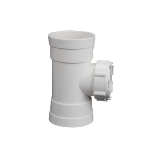 PVC立检 排水管立管检查口带口三通 下水管配件清扫口110 160 200