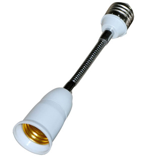 灯头转换器e14e27b22卡口插口变小螺口挂丝延长万向灯口加长软管