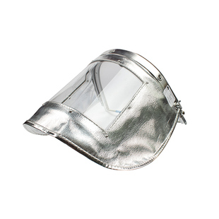 花护隔热面罩2004铝箔防化耐高温配安全帽式防飞溅耐酸碱防护面屏