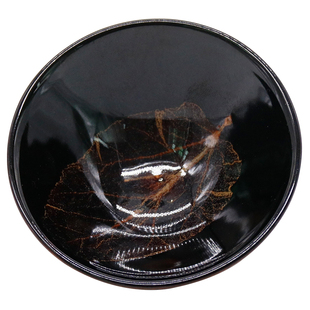 陶艺木叶中温釉料木叶盏曜变天目中温艺术釉料木叶烧窑变釉建盏