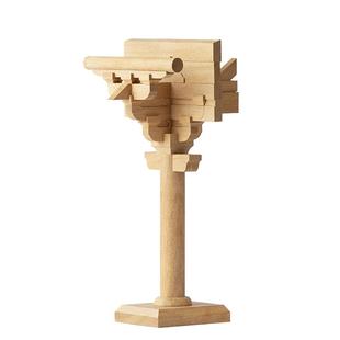 晚峰大唐南禅寺柱头积木中国古建筑榫卯积木模型木质礼品教具