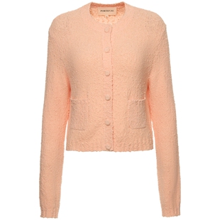 宝姿PORTSPURE女装舒适温柔清新针织开衫