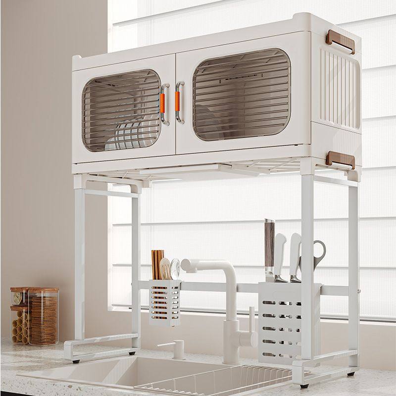 家用沥水多功能厨房水槽免安装储物柜杂物带整理支架子置物架碗筷