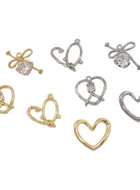 小众设计感强保色首饰吊坠铜包金