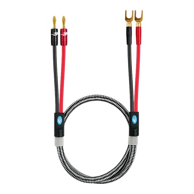 戈利狮香蕉头转Y插头音箱喇叭线