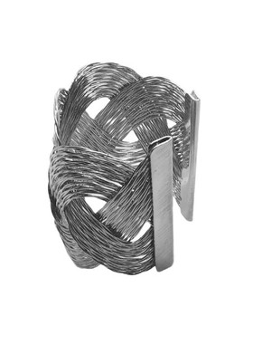 杀马特潮流银色夸张民族开口手镯