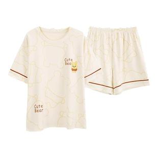 俞兆林睡衣女夏季纯棉薄款短袖2025年新款甜美可外穿家居服套装