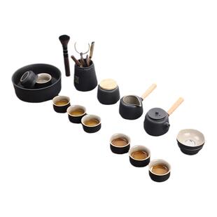 茶具套装家用客厅中式简约办公室陶瓷黑陶泡茶壶茶杯小套功夫茶具