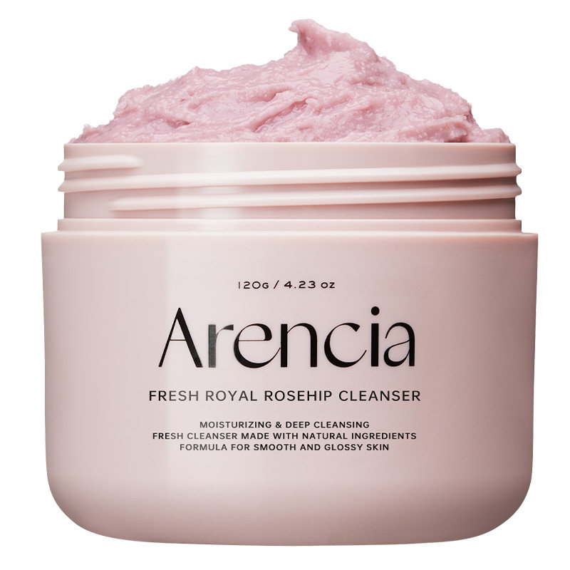 Arencia玫瑰果年糕洁面乳深层清洁泥膜洗面奶女卸妆膏温和敏感肌