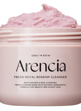 Arencia玫瑰果年糕洁面乳深层清洁泥膜洗面奶女卸妆膏温和敏感肌