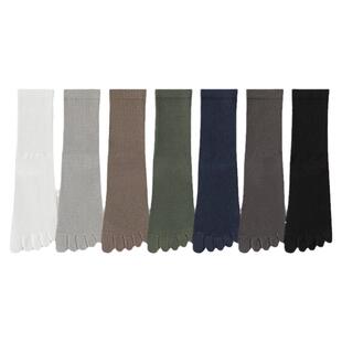 五指袜子男款棉袜秋冬季中筒袜运动吸汗长筒脚趾袜防臭长袜分趾袜