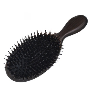 梳云阁气囊按摩梳鬃毛梳防静电打结养发护发大板实木野猪鬃梳新款
